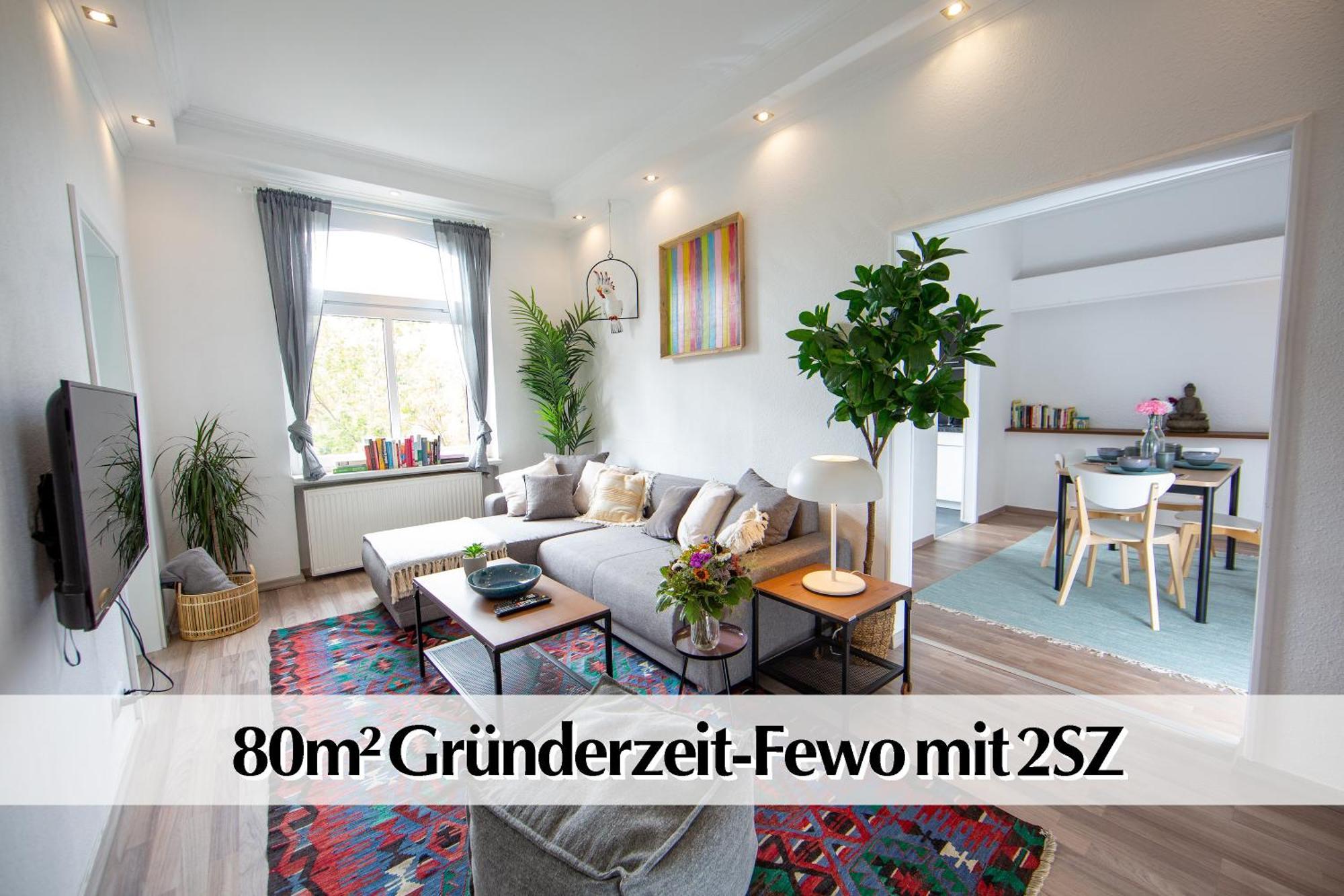 80M2 3R Wohnung Mit Privatem Parkplatz, Kingsize Betten, Smart-Tv, Etc 埃尔福特 外观 照片